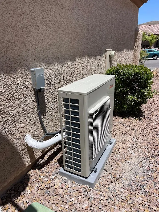 Residential air conditioning condenser unit in Redwood City